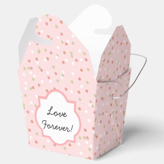 Confetti Cake · Roze Buttercream Frosting Bedankdoosjes (Geopend)