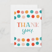 Confetti Carte de remerciements (Devant / Derrière)