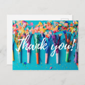 Confetti Carte de remerciements (Devant / Derrière)