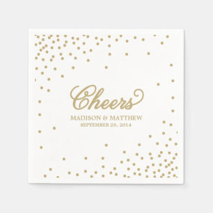 Confetti Cheers Aangepast papier — luiers Servetten