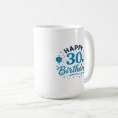Confetti & Cheers : Joyeux 30ème Anniversaire Mug (Devant droit)