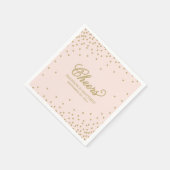 Confetti Cheers | Serviettes en papier personnalis (Coin)