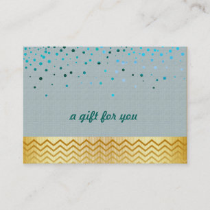 Confetti Chevron Salon en Spa Cadeaubon Kortingskaartje