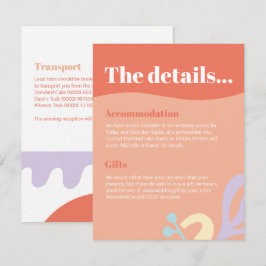 Confetti Collage Bijlagekaart Informatiekaartje