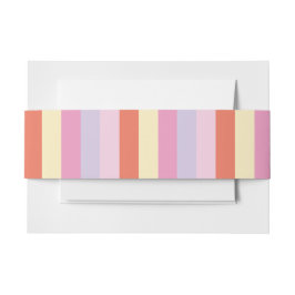 Confetti Collage buikband Invitation Belly Band Uitnodigingen Wikkel