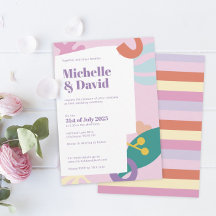 Confetti Collage flat bruiloft