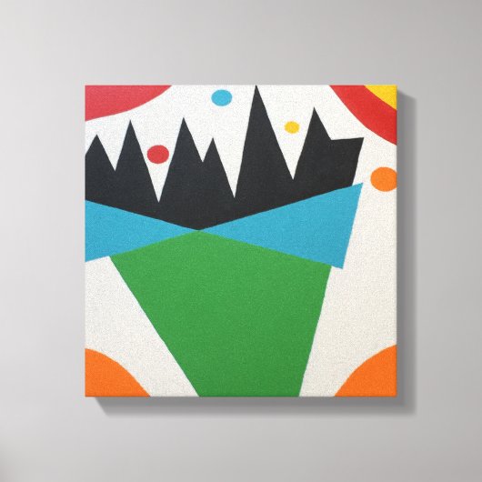 Confetti Color Cone Abstract Print (Voorkant)