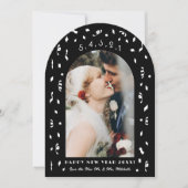 Confetti Compte à rebours Arch Nouvel An Carte pho (Devant)