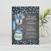 Confetti Cuisine moderne Invitations de douche nup (Debout devant)