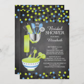 Confetti Cuisine moderne Invitations de douche nup (Devant / Derrière)
