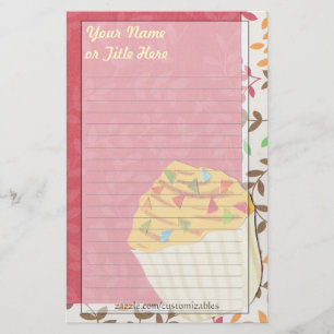 Confetti Cupcake Briefpapier