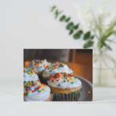 Confetti Cupcakes Recipcard Briefkaart (Staand voorkant)