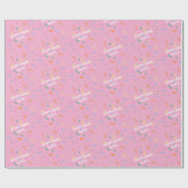 Confetti Custom Name Birthday Gift Cadeaupapier (Vlak)