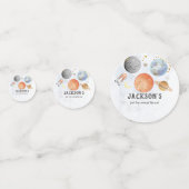 Confetti d'anniversaire de l'espace (Devant)