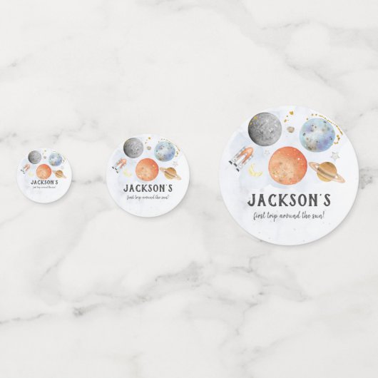 Confetti d'anniversaire de l'espace (Derrière)