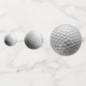 Confetti de balles de golf blanches (Devant)