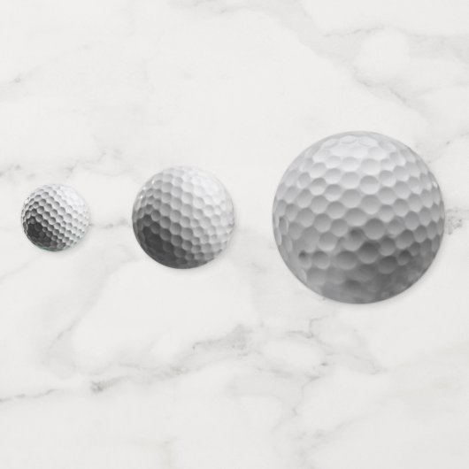 Confetti de balles de golf blanches (Derrière)