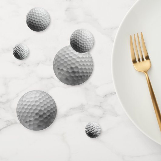 Confetti de balles de golf blanches (Groupe)