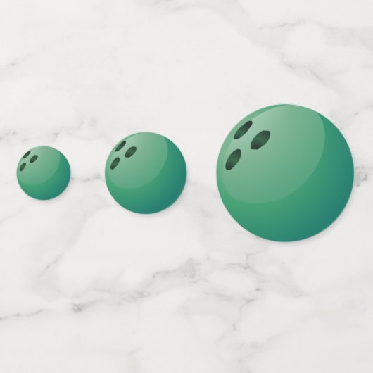 Confetti de Bowling Design Table (Derrière)