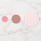 Confetti de concepteur rose pour buffet et restaur (Devant)