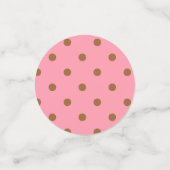 Confetti de concepteur rose pour buffet et restaur (Petit recto)