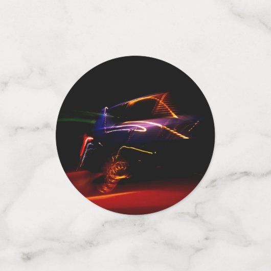 confetti de danse de voiture violette (Petit recto)