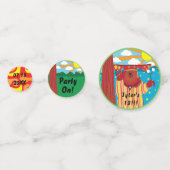 Confetti de la fête de l'ours super (Devant)