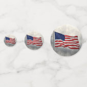 Confetti de la table du drapeau américain (Derrière)