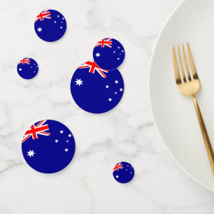 Confetti de la table du drapeau australien