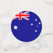 Confetti de la table du drapeau australien (Petit recto)