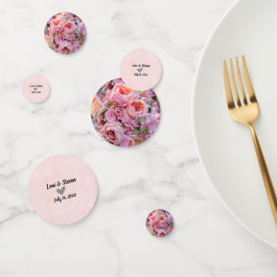 Confetti de Mariage rose ou de table de douche