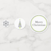 Confetti de Noël moderne (Derrière)