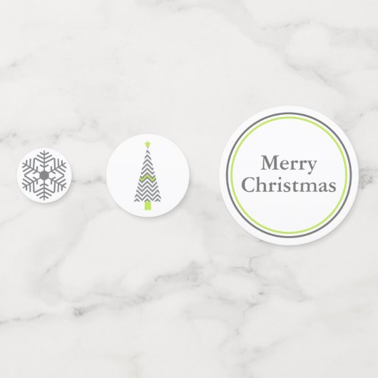 Confetti de Noël moderne (Derrière)