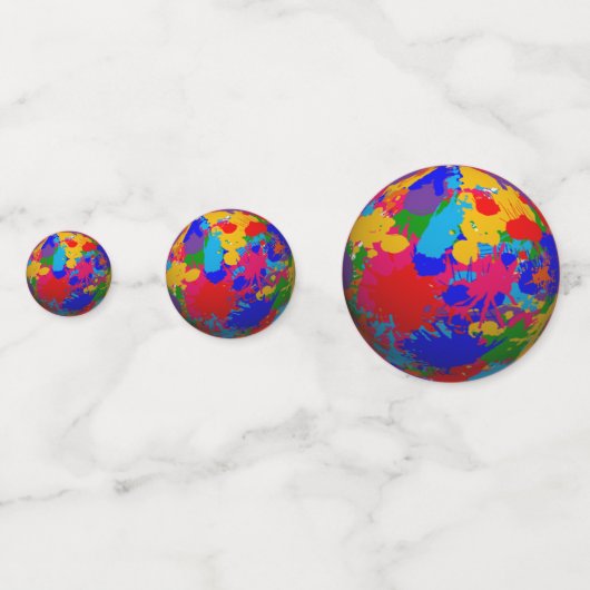 Confetti de peinture 3D (Devant)