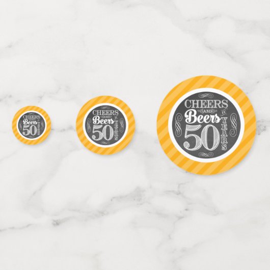 Confetti de table à 50 ans (Devant)