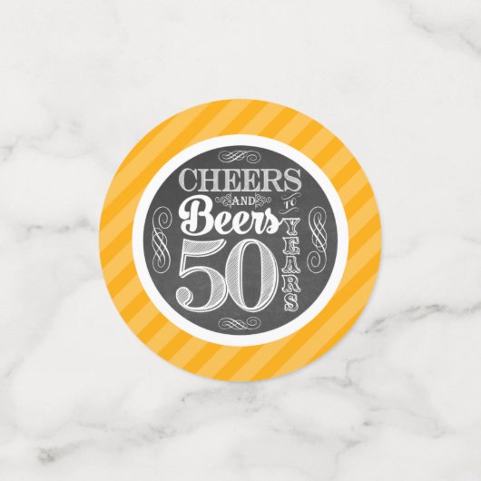 Confetti de table à 50 ans (Petit recto)