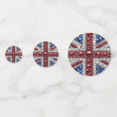 Confetti de table aux couleurs britanniques (Devant)