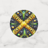 Confetti de table aux couleurs jamaïcaines (Petit recto)