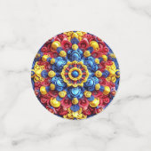 Confetti de table avec couleurs roumaines (Petit recto)