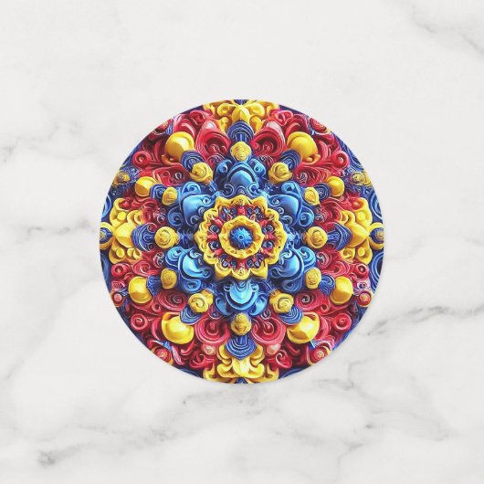 Confetti de table avec couleurs roumaines (Petit recto)