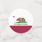 Confetti de table avec drapeau de Californie, État (Petit recto)