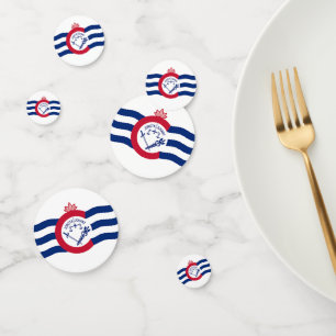 Confetti de table avec drapeau de Cincinnati City,