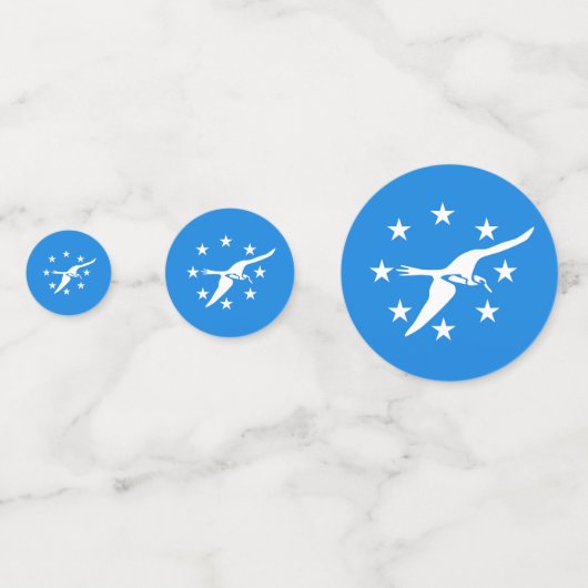 Confetti de table avec drapeau de Corpus Christi, (Derrière)