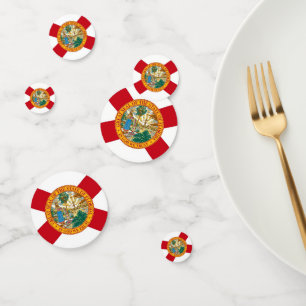 Confetti de table avec drapeau de Floride, États-U