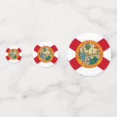 Confetti de table avec drapeau de Floride, États-U (Derrière)