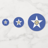 Confetti de table avec drapeau de Houston, Texas (Derrière)