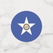 Confetti de table avec drapeau de Houston, Texas (Petit recto)