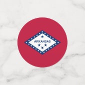 Confetti de table avec drapeau de l'Arkansas, État (Petit recto)