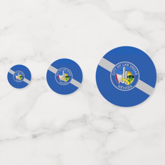 Confetti de table avec drapeau de Las Vegas City,  (Derrière)