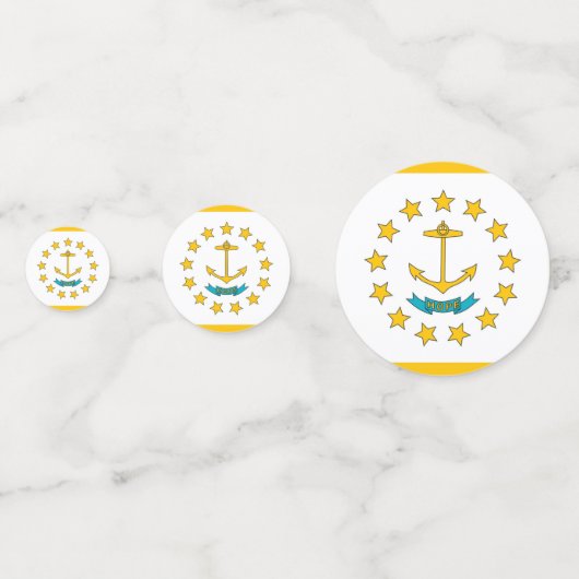 Confetti de table avec drapeau de Rhode Island, Ét (Devant)